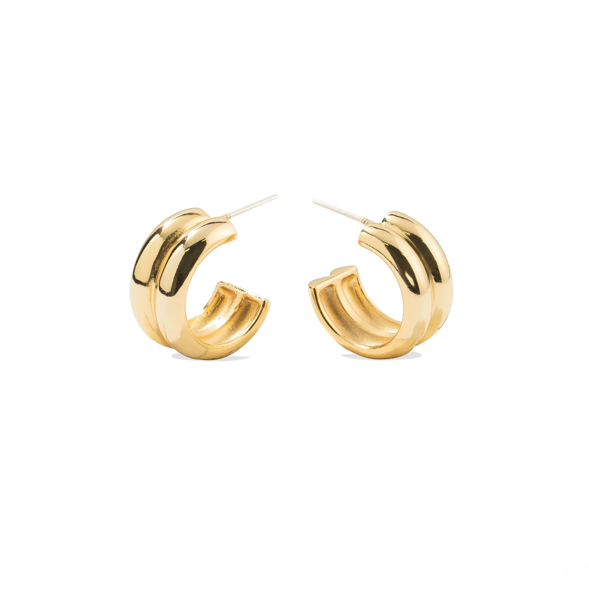 Twin Gold Hoops