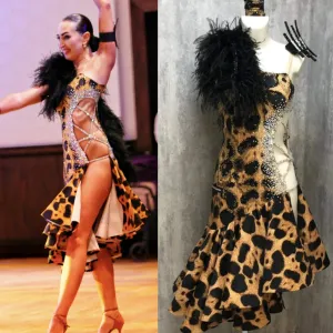 Ventura Danza Animal Print Latin Dress