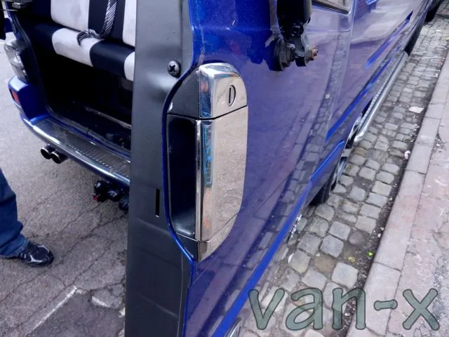 VW T4 Transporter campervan Barndoor door Handle Cover Stainless Steel DIY conversion