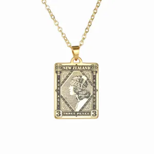 Wahine Stamp Necklace